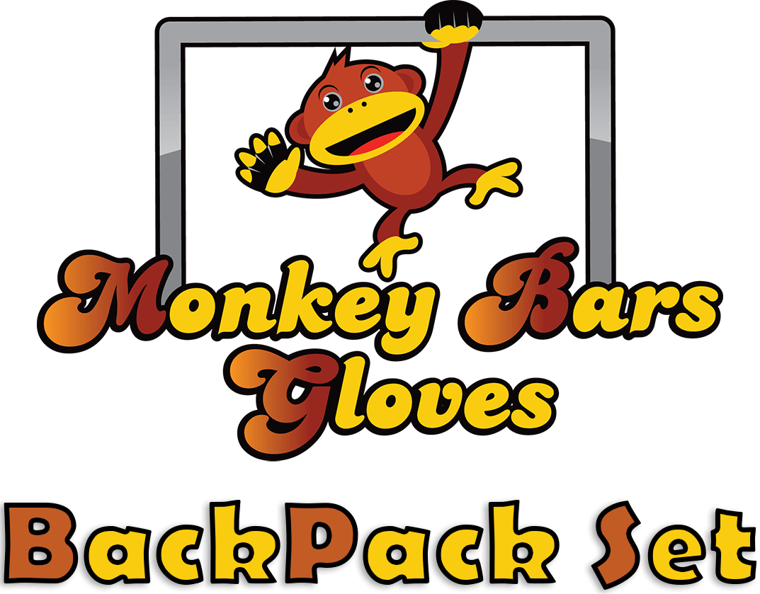 Monkey Bars Gloves Backpack Set